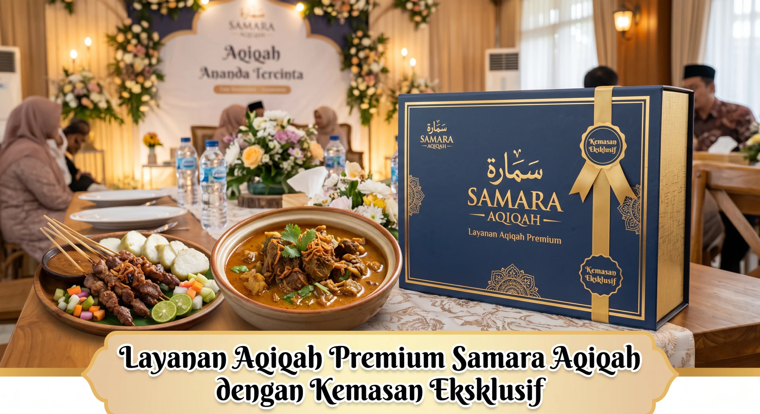 Foto box kemasan eksklusif Samara Aqiqah