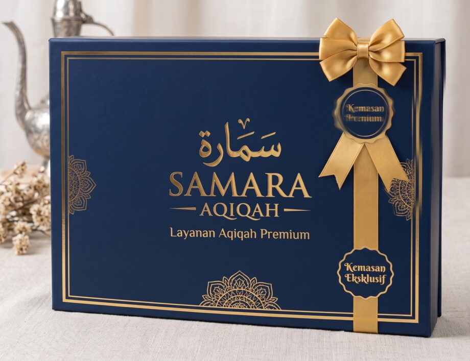Tampilan paket aqiqah eksklusif dari Samara Aqiqah.