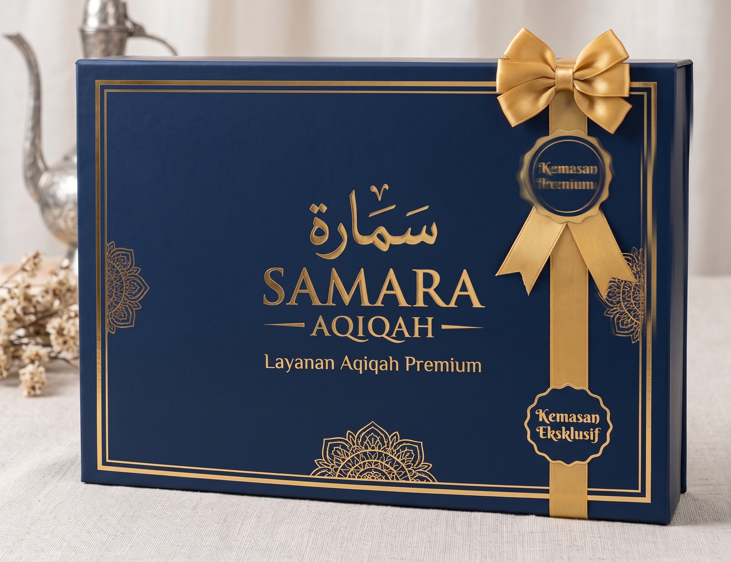 Tampilan paket aqiqah eksklusif dari Samara Aqiqah.